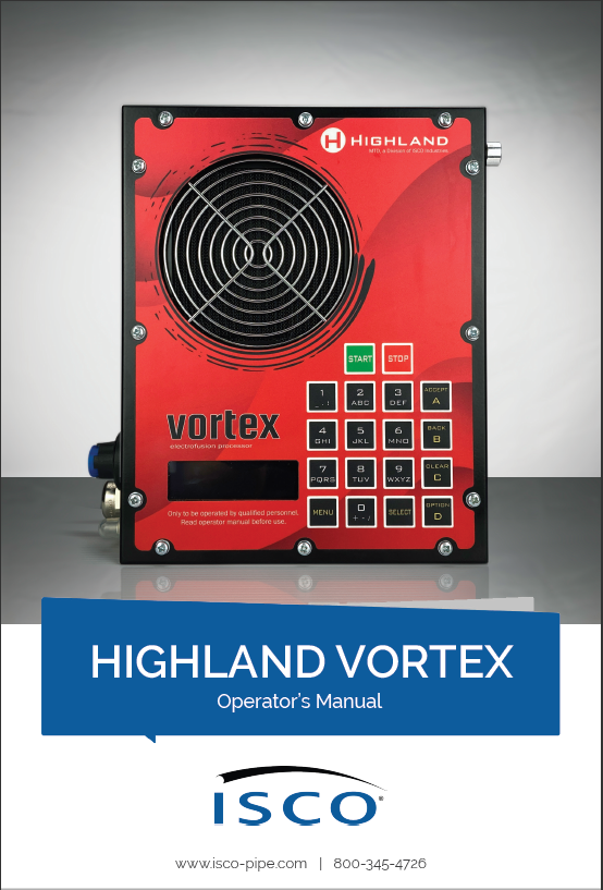 Highland VORTEX Operator Manual