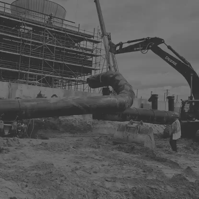 Large-diameter HDPE pipe spool